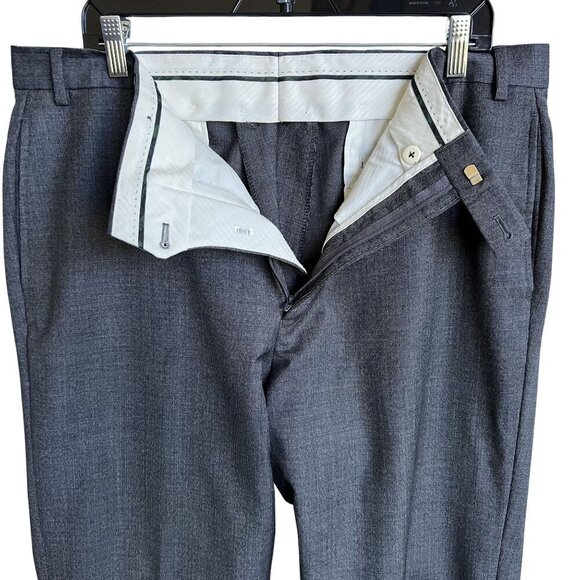 Lauren Ralph Lauren Mens 36x34L 100% Wool Trousers Charcoal Gray Quiet Luxury - Picture 6 of 14